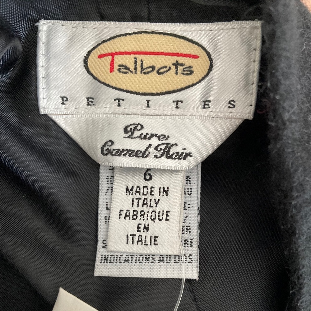 Pure Camel Hair skirt TALBOT black Sz 6p